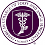 Logo Recognizing Annapolis Foot & Ankle Center's affiliation with American College of Foot and Ankle Surgeons